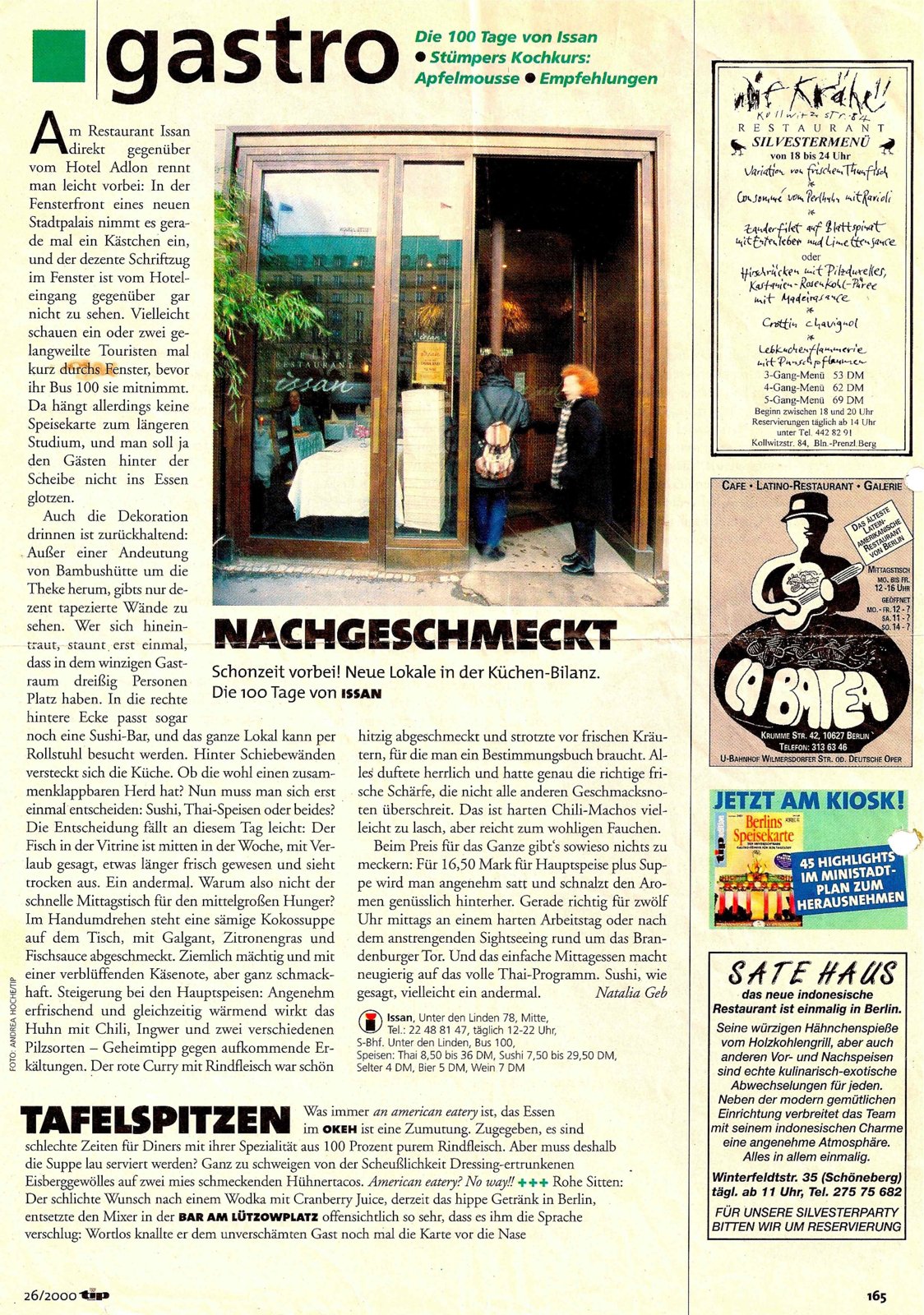 2000 Issan Unter den Linden 78 TIP Nachgeschmeckt