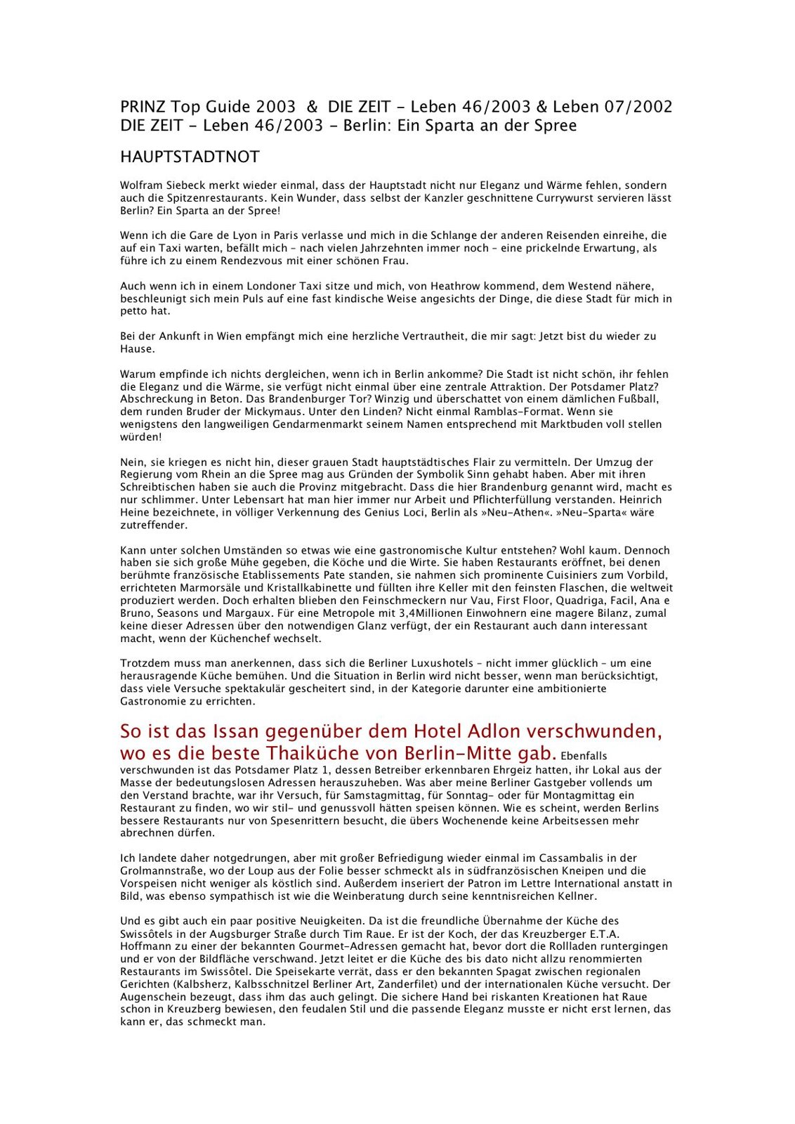 2003 Issan Siebeck - Issan verschwunden Die Zeit